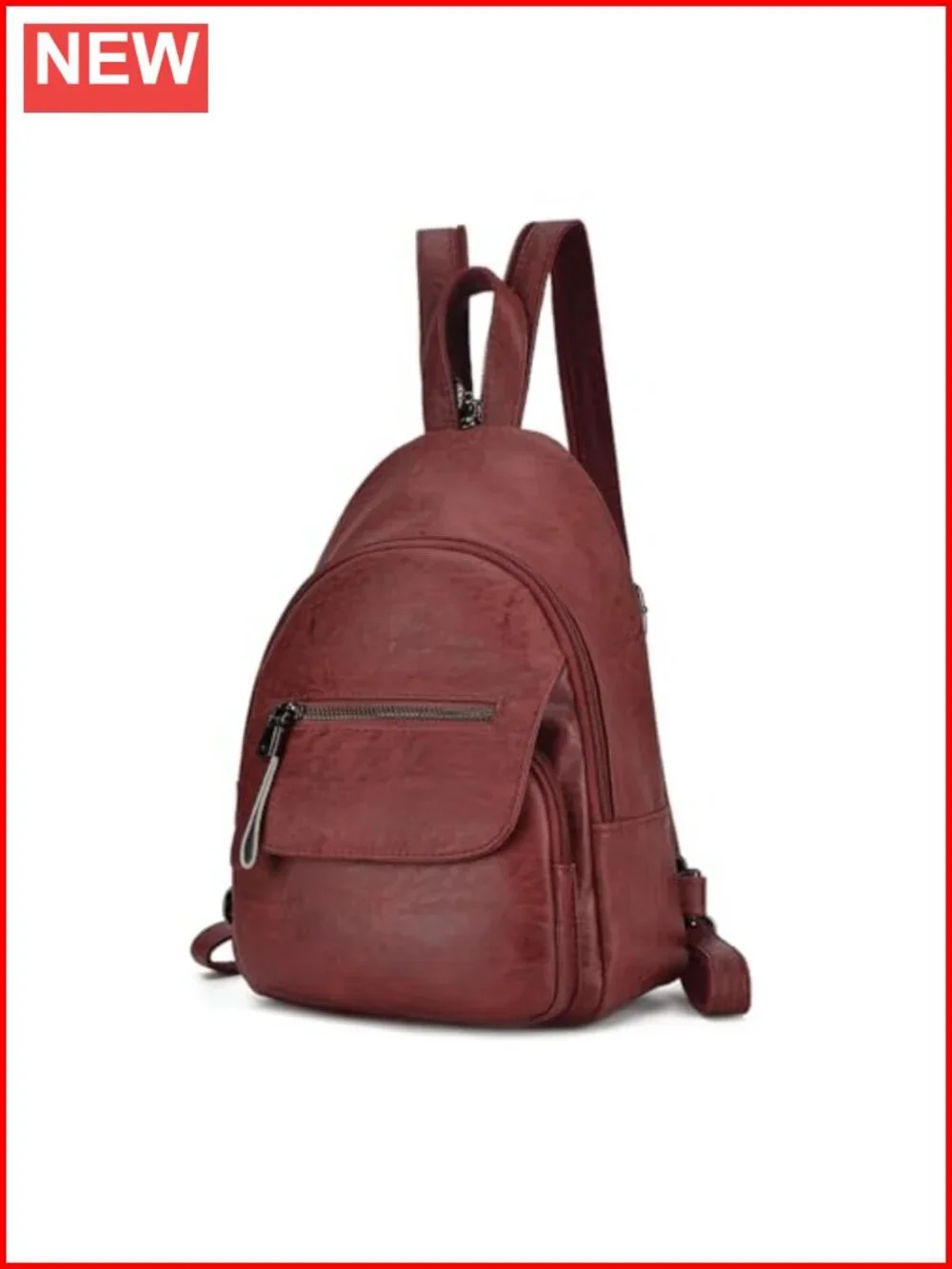 Convertible Sling Backpack Purse for Women, Soft Faux Leather, 3-Way Carry,